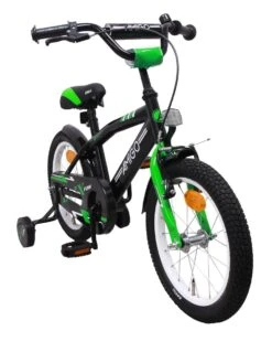 Amigo BMX Fun Jongensfiets - Kinderfiets 16 Inch - Zwart/Groen -Fietsuitrustings Winkel 957x1200