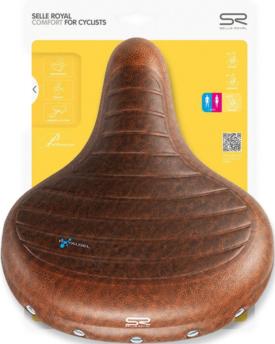 Selle Royal Drifter Plus - Fietszadel - Gel - Bruin 16 Selle Royal Drifter Plus - Fietszadel - Gel - Bruin - Afbeelding 16