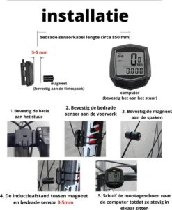 Pleasant Life Kilometerteller Fiets - Waterdicht - Digitale LCD - Bedraad - Fiets Accesoires - Mountainbike - Wielrennen - -Fietsuitrustings Winkel 985x1200 5