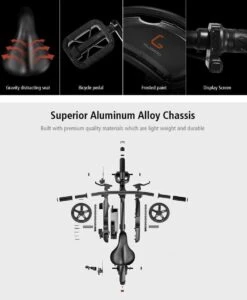 Matrix E Bike - Kugoo B2 Pro - Elektrische Opvouwbare Fiets/step 14 Inch 400W - Met Trappers - Snelheid Max. 45 Km/u -Fietsuitrustings Winkel 989x1200