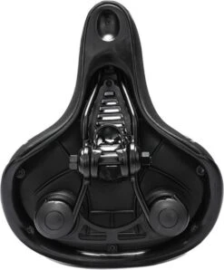 Voltano Fietszadel Met Gelpads - Zwart/Blauw - Uitsparing - Zadelvering - Unisex - Incl. Gratis Zadelstrop -Fietsuitrustings Winkel 996x1200 5